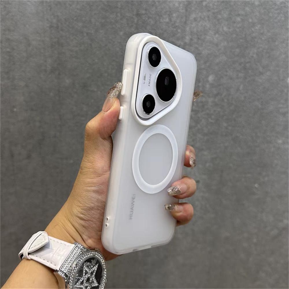 Matte Clear Candy Magnetic For Magsafe Case For Huawei P70 Ultra Mate 70 60 Plus Honor 300 X60 X50 X9 X8 B C Magic 7 Pro 6 Lite