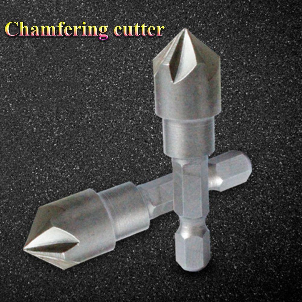 90 Degree Remove Burr Tools 1/4" Hex Shank Countersink Drill Deburring Drilling Chamfer Bit Cutter