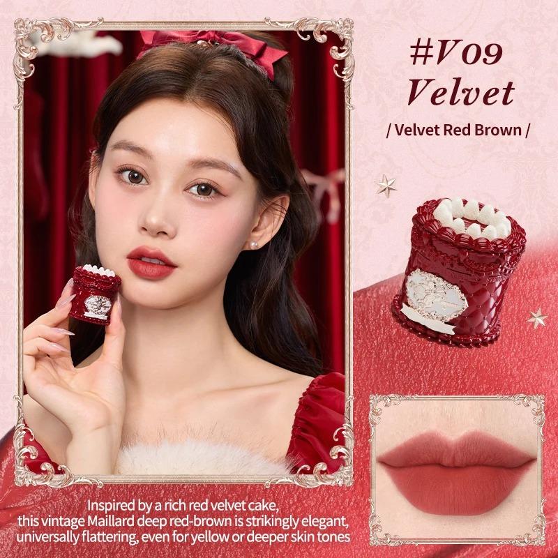 Flower Knows Crème Lèvres Nuage de Chocolat Mat Léger Longue Tenue Rouge à Lèvres Liquide Maquillage Boue à Lèvres 4.5ml Imperméable