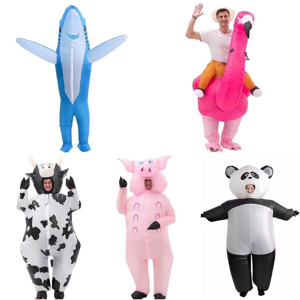 Zábavný nafukovací zvířecí kostým na Halloween, cosplay a maškarní večírky