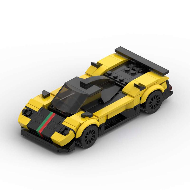 Building Block Compatible Pagani Creative Assembly Sports Car Racing Gift Model Small Particles Educational Toy