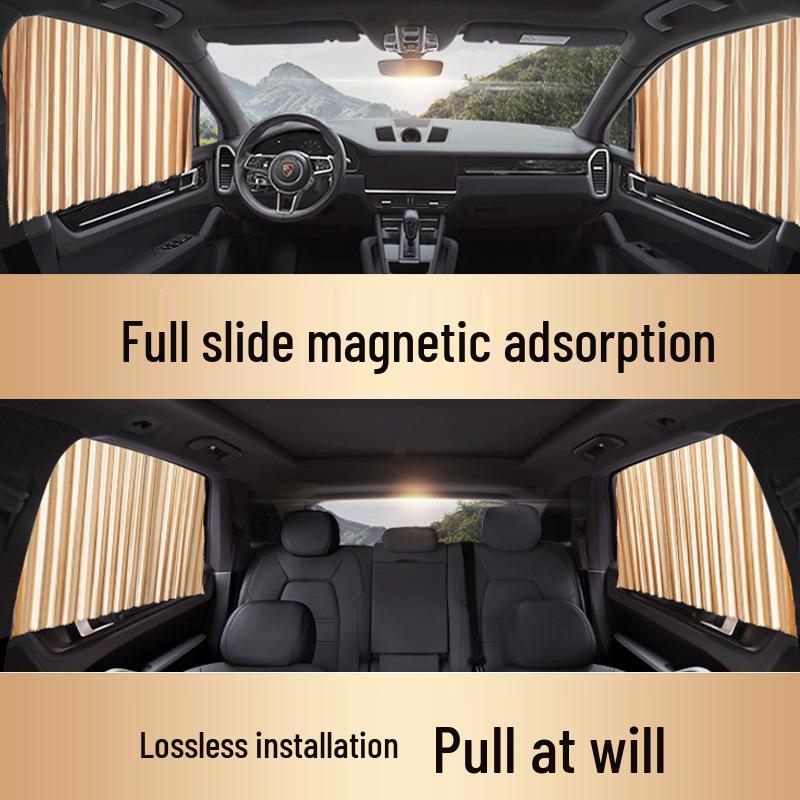 Magnetic Car Sunshade Curtains - Sun Protection & Heat Insulation for Children's Privacy on Side Windows