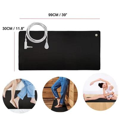 Universell jordingsmatte for datamaskin, fot og seng lindrer smerte og betennelse med negative ioner (39'' x 11.8''/99CM x30CM)
