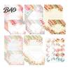 Writing Paper for Gift Giving Watercolor Letterhead Set, Envelopes Letter And Stickers Kit, Handwritten Correspondence Birthday Messages Stationery