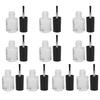 10 Stück 5ml Professionelle Leere Nagellack Glasflasche mit Pinselkappe Trichter Mischkugeln