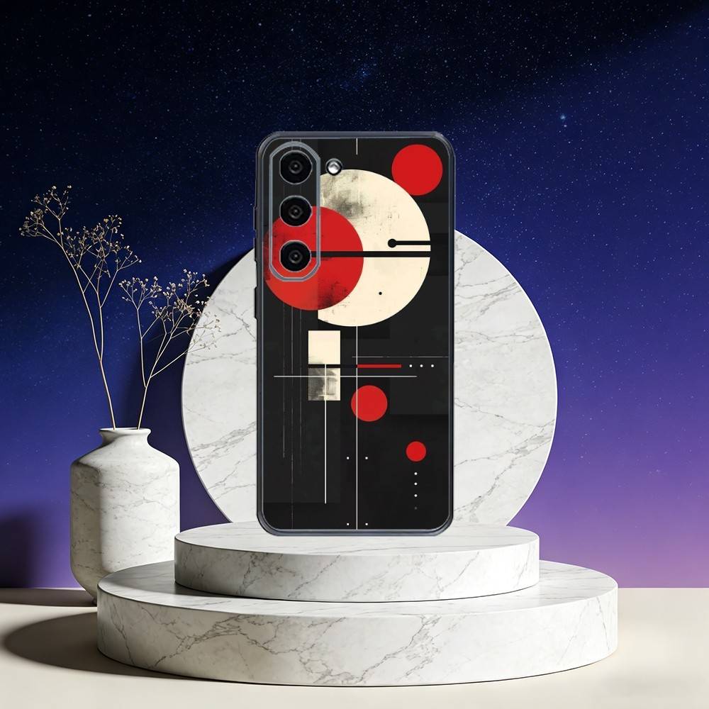 W-Wassily K-Kandinsky Art Phone Case For Samsung Galaxy A73,A72,A71,A70,A53,A52,A51,Others Soft Black Cover