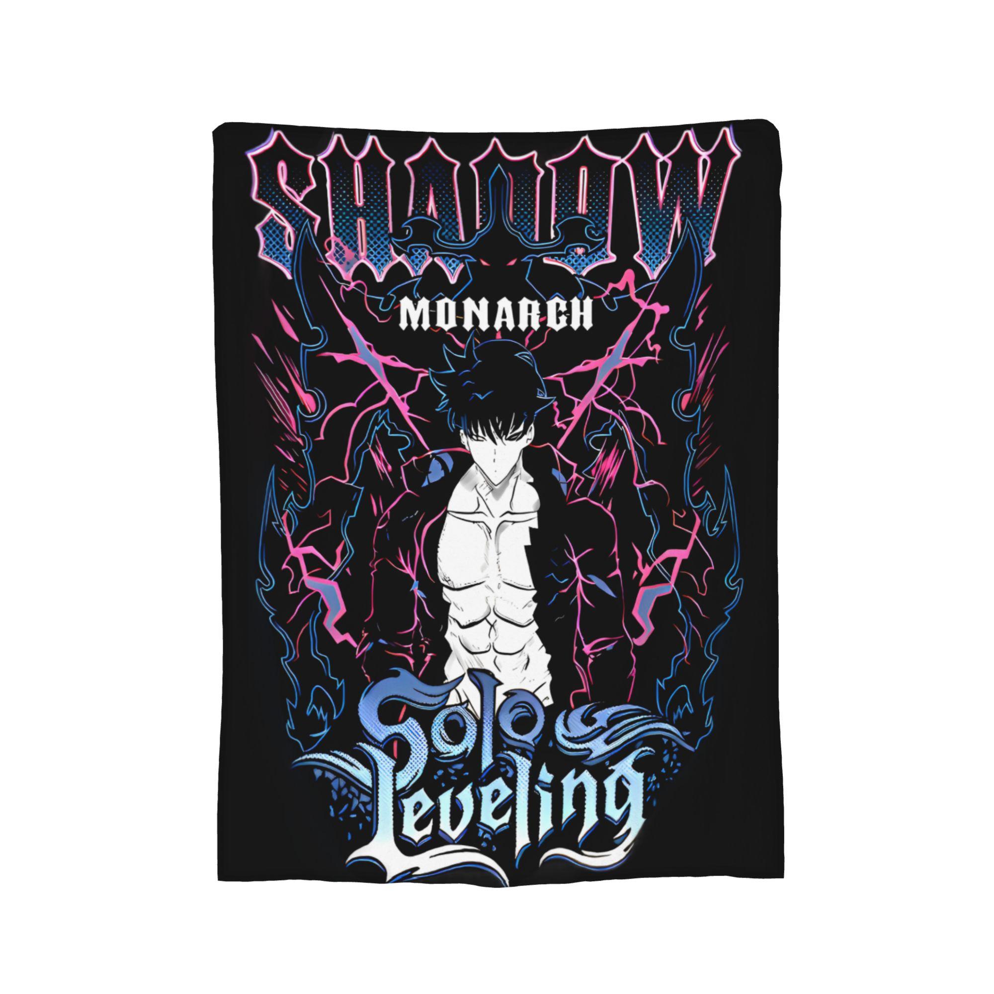 

Vintage Solos Levelings Anime Coral Fleece Plush Throw Blanket Blankets for Bed Bedroom Warm Plush Thin Quilt, 150x200cm
