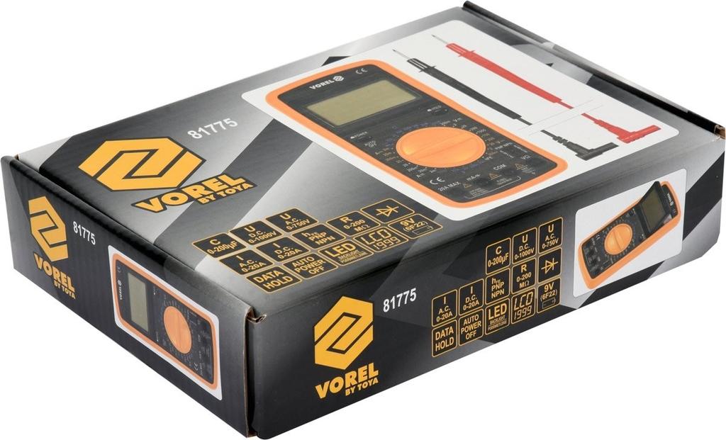 81775 VOREL MULTIFUNCTION DIGITAL METER