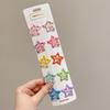 10Pcs 3cm Children Cute Colorful Star Shape BB Hair Clips Kids Headwear Girls Lovely Hairpins DIY Hair Accessories