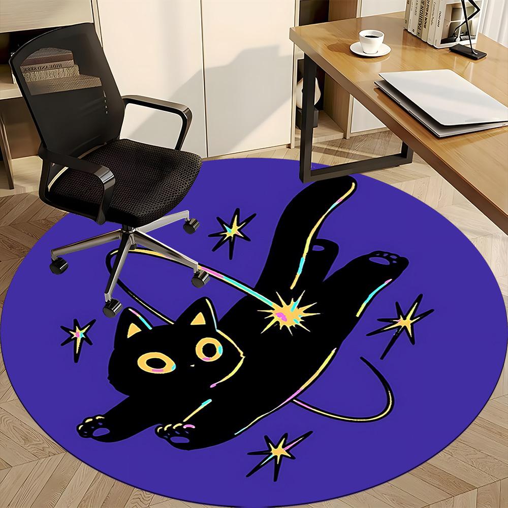 1pc Witchcraft Magic Office Round Area Rug, Under Office Chairs Bedroom Living Room Home Decor, Room Deco