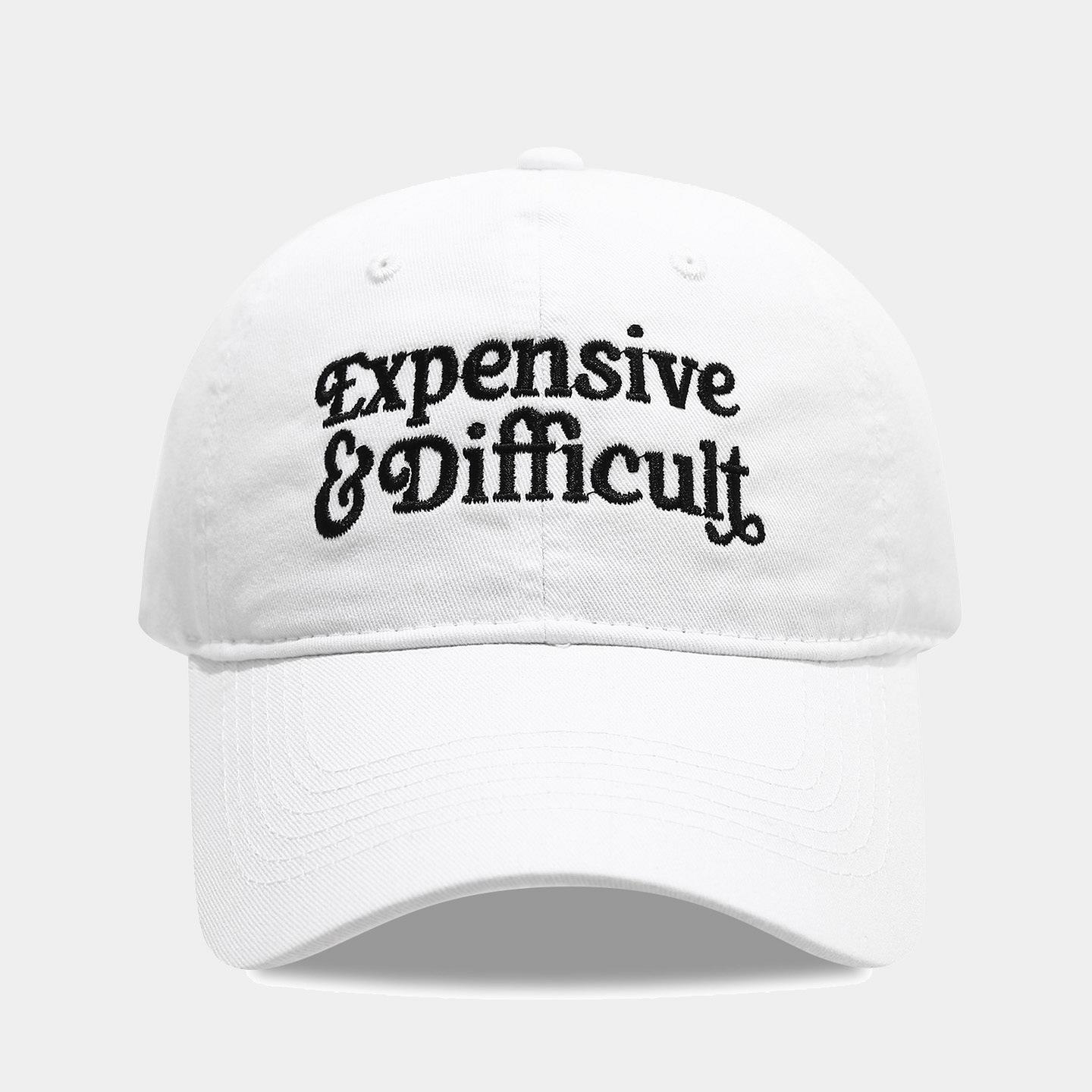 European and American Trendy Brand Fashion Soft-Top Face-Slimming Visor Cap - Letter Embroidered Casual Baseball Cap
