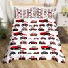 Erosebridal Racing Bedding Set Dirt Bike Duvet Cover Twin Size Race Car Competition Extreme Sports Comforter Cover for Kid Boy Men Red Autom
