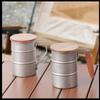 304 Stainless Steel Outdoor Mug Creative Camping Beer Cup Vintage Covered Coffee Mug Easy To Carry