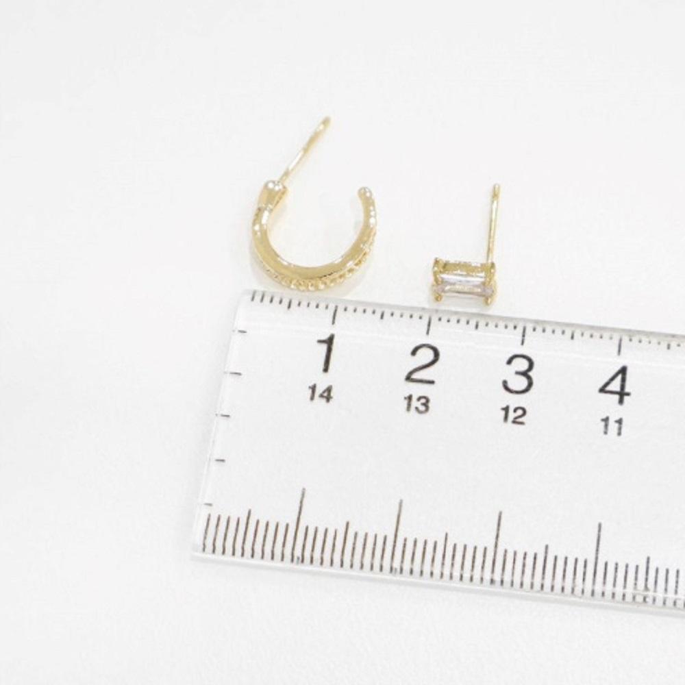 Women's Clear Mini Ball Layered Ring 2-Piece Set (13353405)