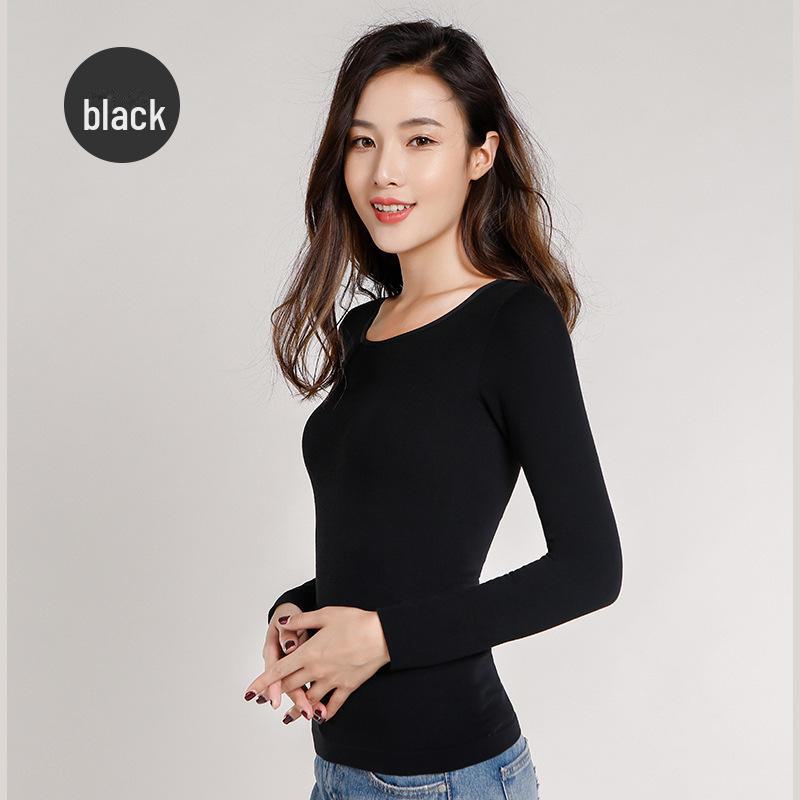 

Женская бесшовная термобелье Gangsha с круглым вырезом для похудения на осень/зиму One Size