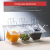Transparent Plastic Food Portion Pan Set