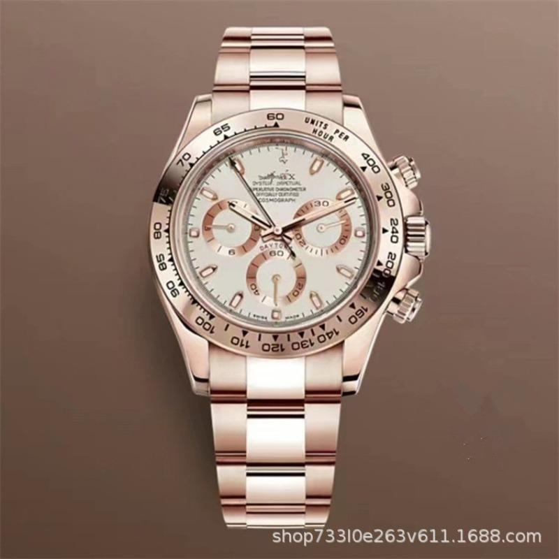 Montre Daytona Di Panda Bleu Glace Homme Montre Mécanique Entièrement Automatique Trois Compteurs Six Aiguilles Multifonctionnel Danny Road Chronographe