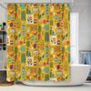 Farmhouse Shower Curtain Botanical Floral Greenery Kitchen Decor Bathroom Set Rustic Cottagecore Nature Leafy Pattern Backdrop
