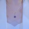2024 Exquisite Purple Pendant Clavicle Necklace for Women - Advanced Niche Design In Round Diamond Style