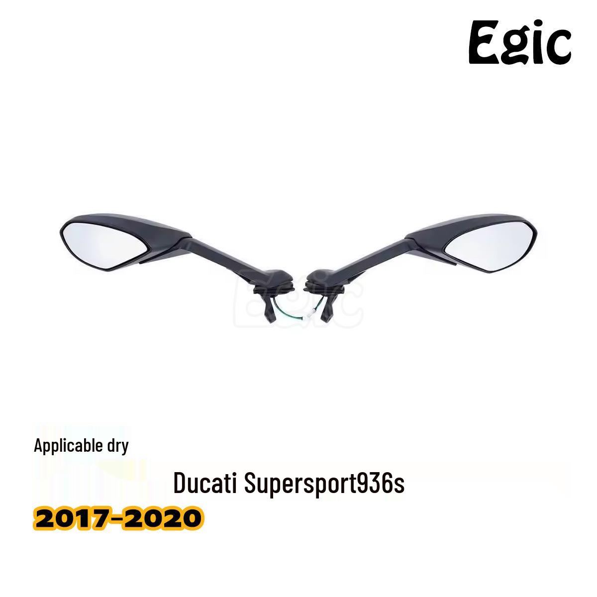 

Черное зеркало заднего вида с поворотником для Ducati Hypermotard 939/936 S (2017-2020 гг.)