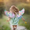 Yousheng Halloween LED Angel Wing Light Up Angel Feather Wings with Elastic Straps Fairy Cupid Wings Cosplay Costume for Kids Girls Women
