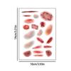 1/4PCS Gifts Waterproof Wound Bruising Temporary Tattoos Realistic 3D Fake Tattoo Lasting Scar Tattoo Sticker
