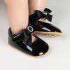 Infant Baby PU Leather Bow Shoes First Walking Shoes