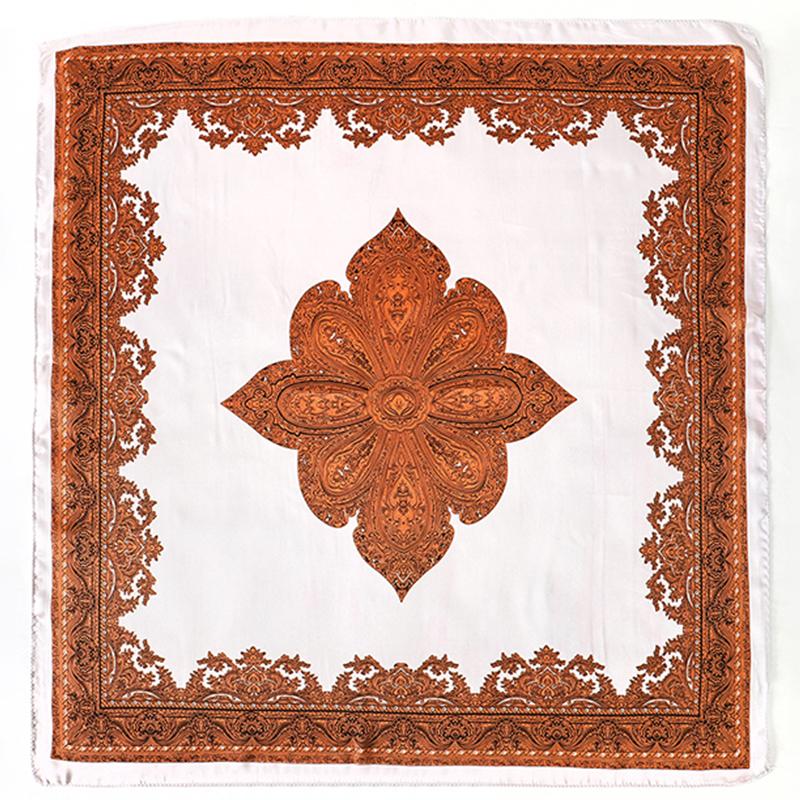InjSatin Women's Hair Scarf, Printed Square Handkerchief, Head Bandana, Small Neck, Silencer, Hijab, Lady, Girl, 70x70cm