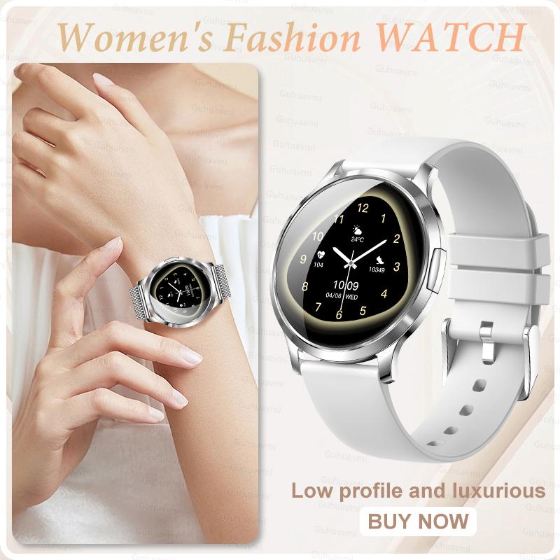 

New For Women Smart Watch 1.32 AMOLED Full Touch Screen HD Bluetooth Call Health monitoring Sports NFC 7.3mm Ultra-thin bracelet Nursing Grade серебряный