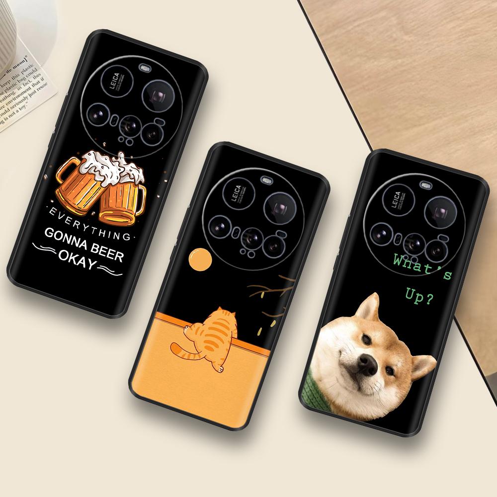For Xiaomi 15 Ultra Case Soft TPU Silicone Shockproof Cartoon Cat Lion Phone Cover For Xiaomi 15Ultra Phone Cases Xiaomi15 Ultra