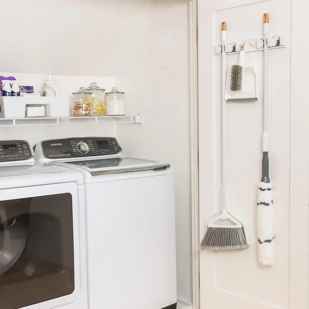 Microfiber Twist Mop Ultra Absorbent Removable Head Easy Wringing Locking Design Space Saving Vertical Storage Cleaning Tool