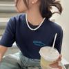 French pearl necklace simple commuter versatile collarbone chain design sense creative necklace women