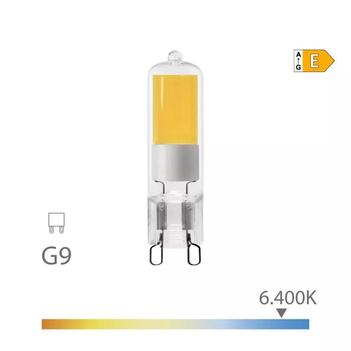 Ampoule LED G9 – 5W – 575lm – 6400K – Lumière Froide – 1,43x6,45cm - 98212