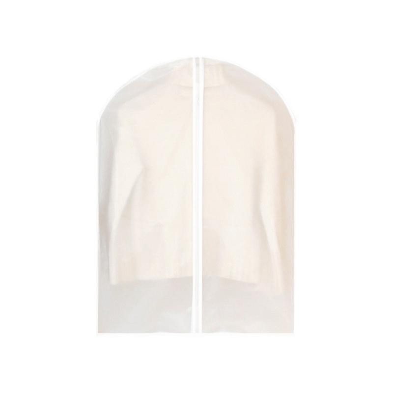 Thickened Washable Clothes Dust Cover - Transparent Zippered Storage Bag for Suits & Coats