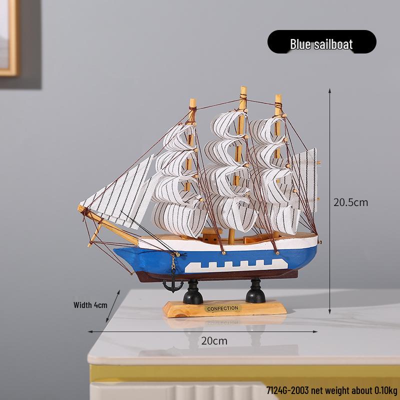 Segelboot Ornament - Modell für ruhige Fahrt zur Dekoration von Zuhause oder Büro