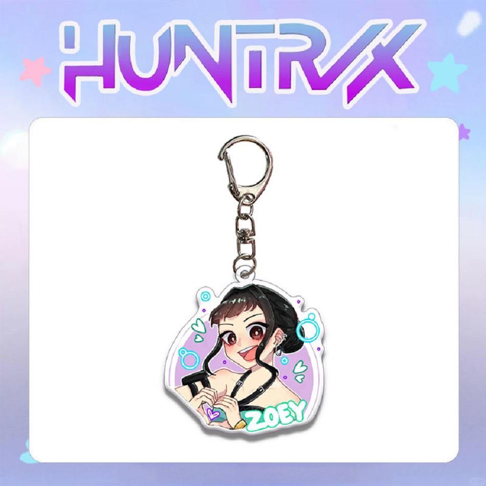 Kpop Demon Hunters Fashion Jewelry Mini acrylic Keychains Movable Square Cube Idol Rumi Zoey Jinu Mira Tiger model Toy Gifts