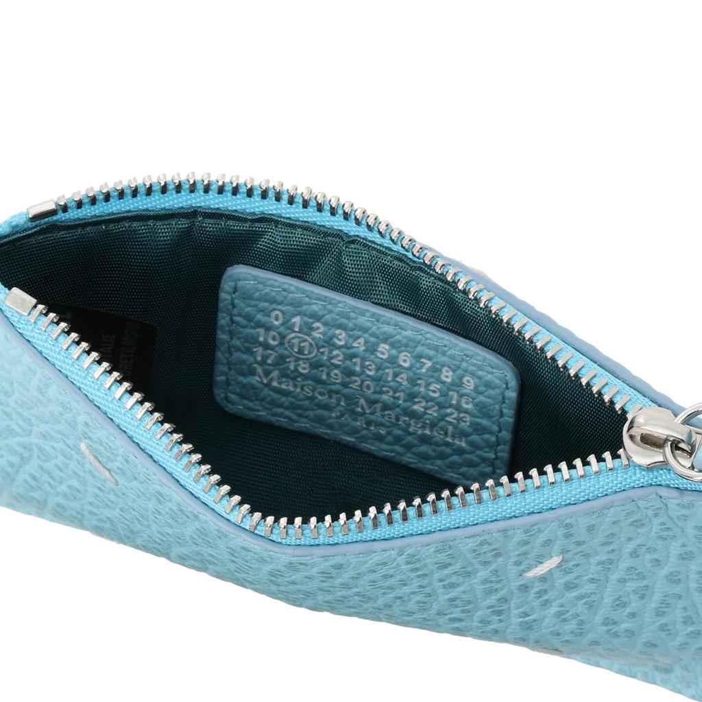 Maison Margiela Card Case S56UI0143-P4455 AQUA Leather Free Size [Used]