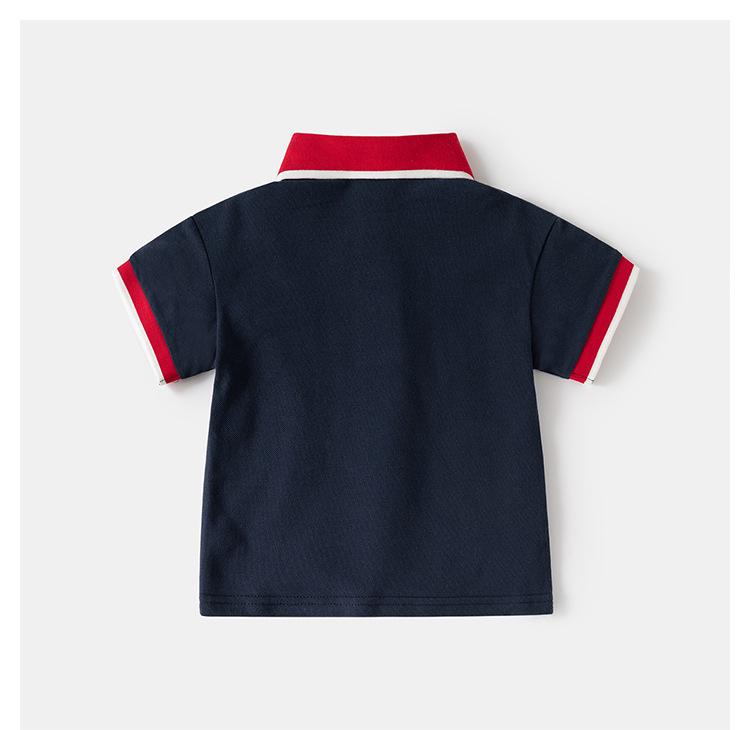 Kurzarm-Poloshirt für Jungen - Sommer-Baby-T-Shirt 2026 für kleine Jungen