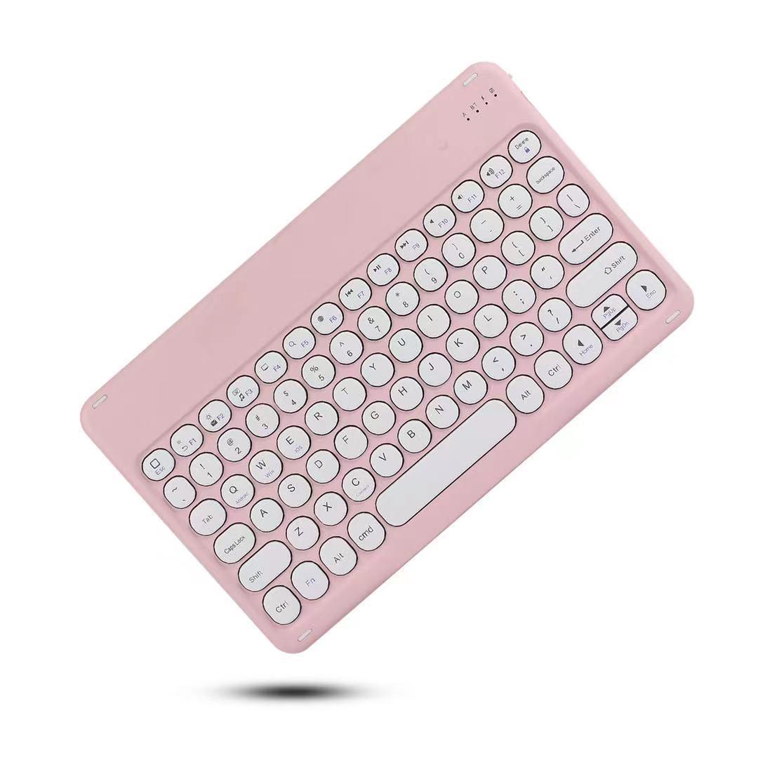 

10-inch Retro Wireless Tablet/Phone Keyboard with Touchpad - Compatible with Android, Microsoft