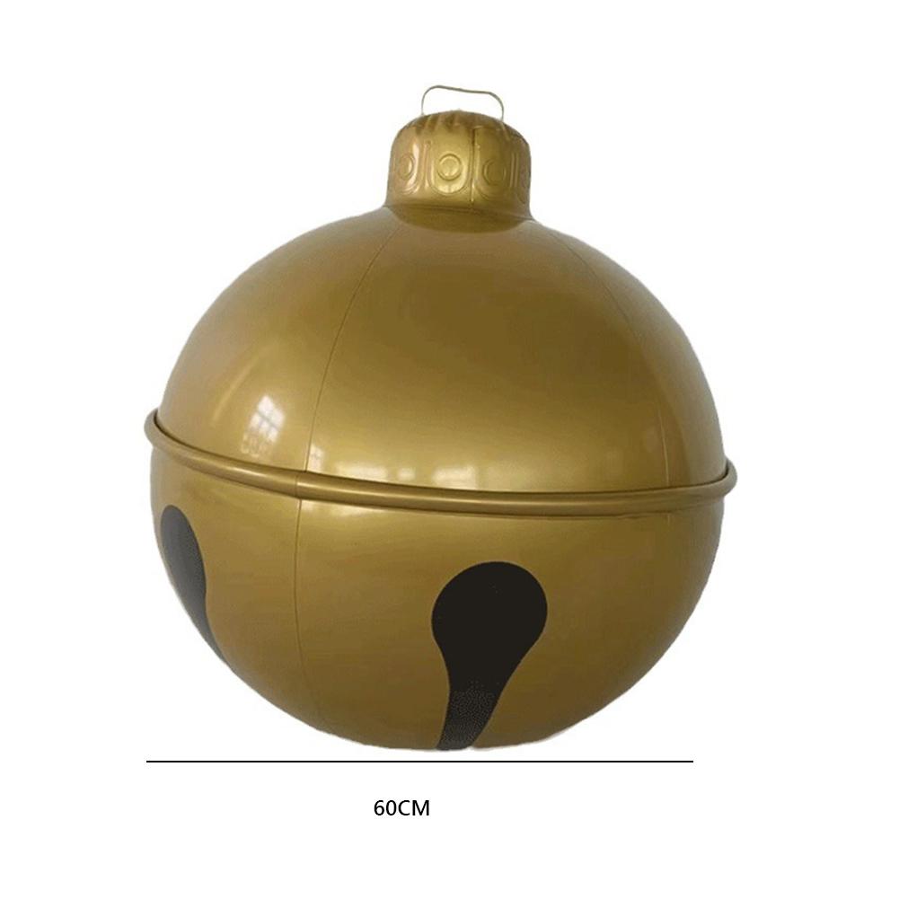 

24-дюймовые надувные рождественские шары, уличные рождественские украшения с огнями, гигантские надувные рождественские шары из ПВХ, праздничный декор 60cm