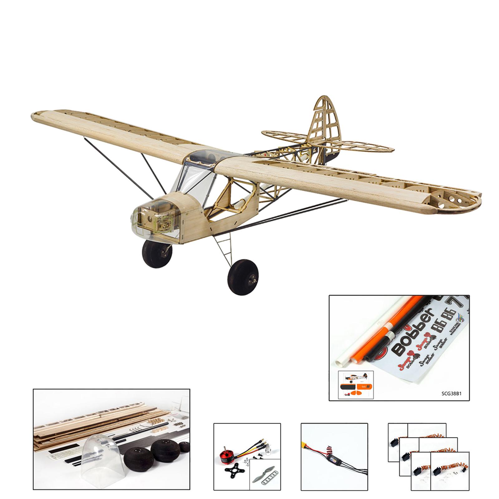 Dancing Wings Hobby S38 Savage Bobber 1000mm rozpiętość skrzydeł Balsa Wood pilot samolot ZESTAW/ Type 3 czarny
