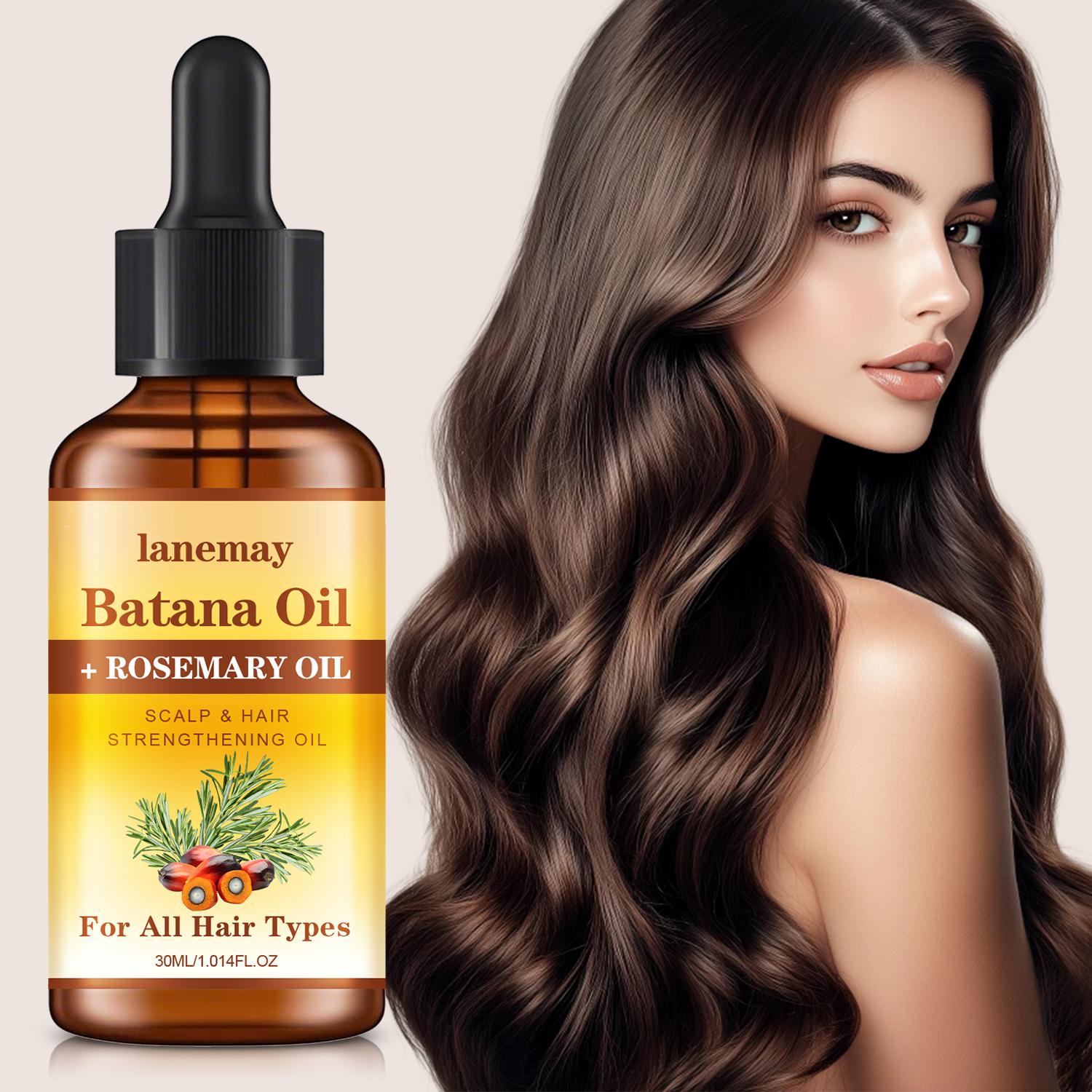 

Batana Oil & Rosemary Hair Oil-Deep Nourishment, Strengthening The Hair Roots-Suitable for all Hair Types, 30ml