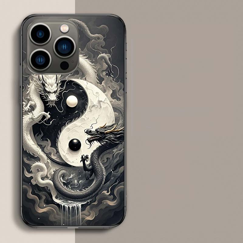 Balance of Elements The Eternal Yin-Yang Phone Case For Iphone 17 Air 15 Pro 14 Plus 16 Pro Max 12 13 Mini 11 16E X XS Cover Cut