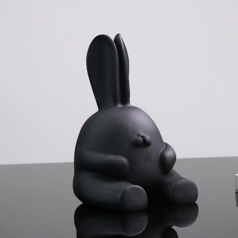 

Современный минималистский скандинавский мультяшный белый кролик с наушниками украшения детская комната спальня модель дом офис продаж украшения