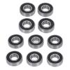 10PCS 6001RS Bearing Deep Groove Ball Bearings 6001‑2RS for Electric Motor Bike Wheels Pool Pumps