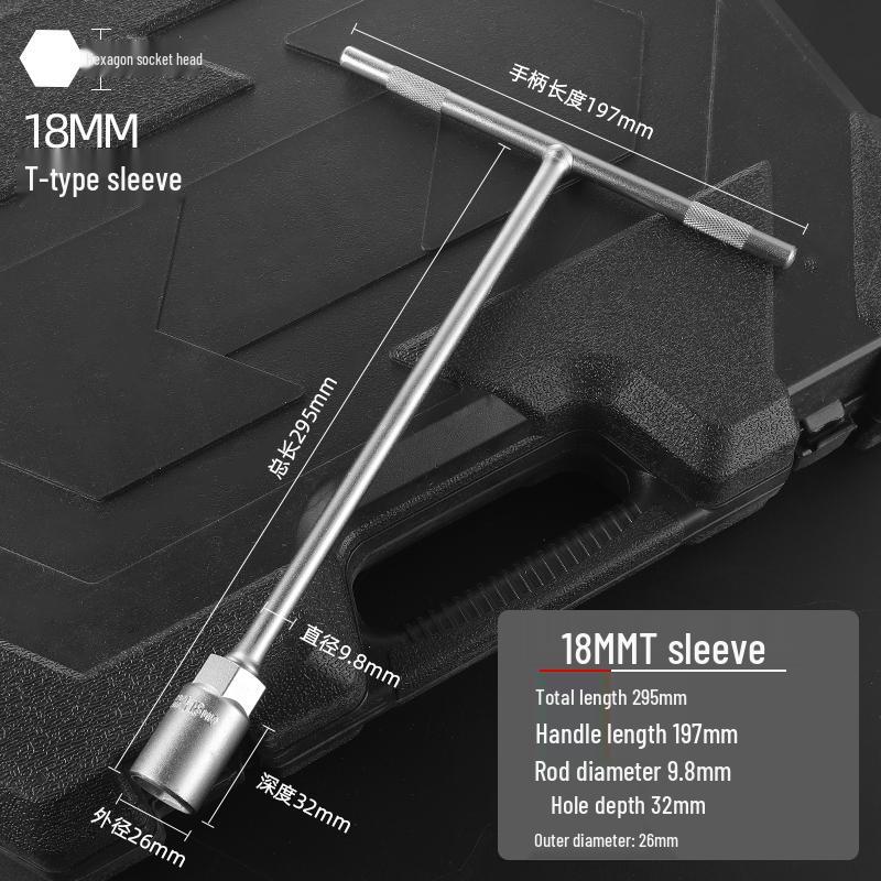 Klíč T-bar s šestihrannou hlavou Green Forest 6-19 mm pro opravy automobilů a motocyklů