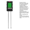 Soil Tester 6-in-1 High Precision Digital PH Moisture Temperature Light Fertility Meter with Real-time Display Soil Testing Kit