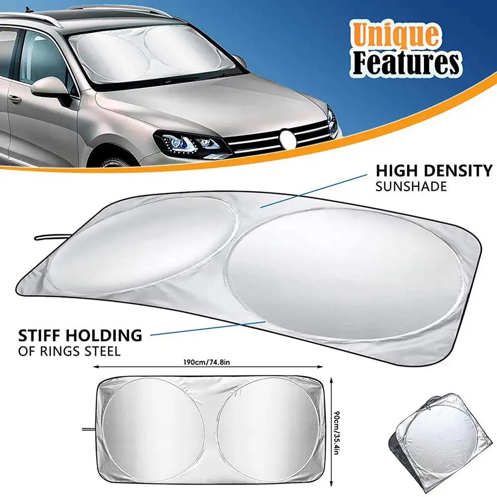 Universal Car Sunshade UV Protection Shield Front Rear Car Window Anti Snow Ice Sunshade Sun Shade Auto Visor Windshield Cover