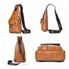 WEIXIER Sling Bag für Damen und Herren, Leder, Crossbody, Schultertasche, Brusttasche, Sling-Rucksack, Reisetasche