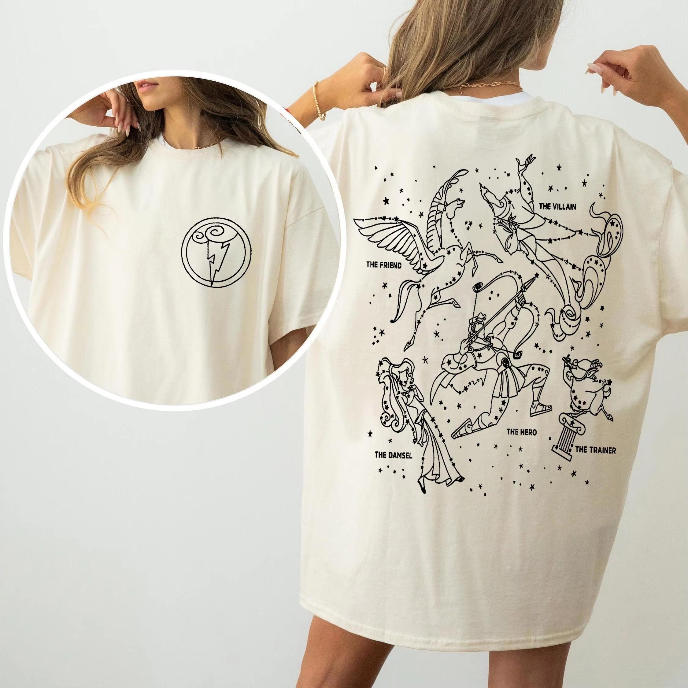 Hercules Girl Hero Megara Hades Shirt Hercules Map Tshirt Womens Summer New Unisex Tshirt S